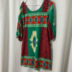 Shift pattern dress